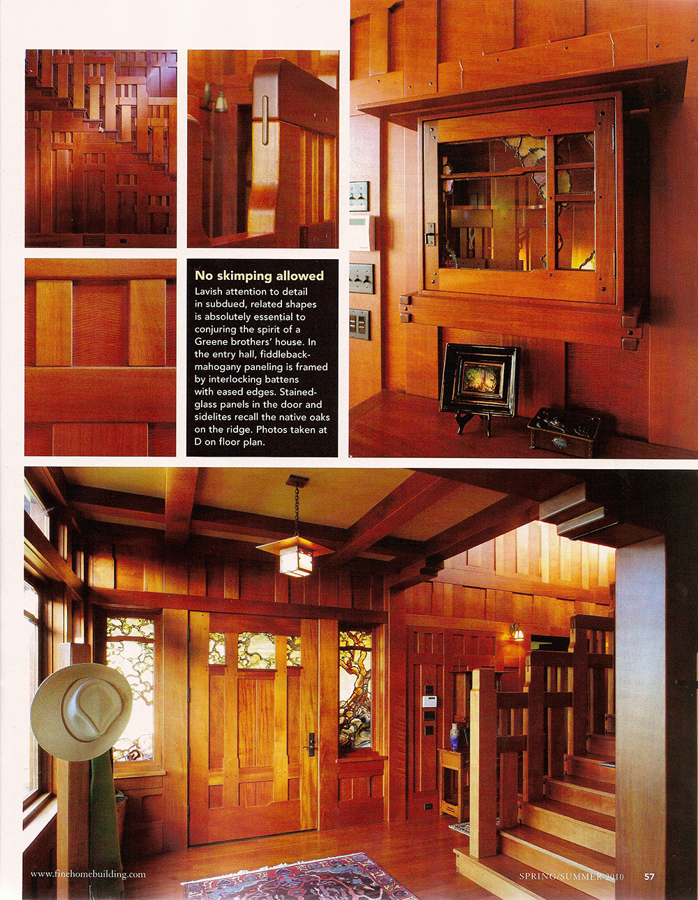 Page five of Fine Homebuilding summer 2010, carrying Archive Designs items