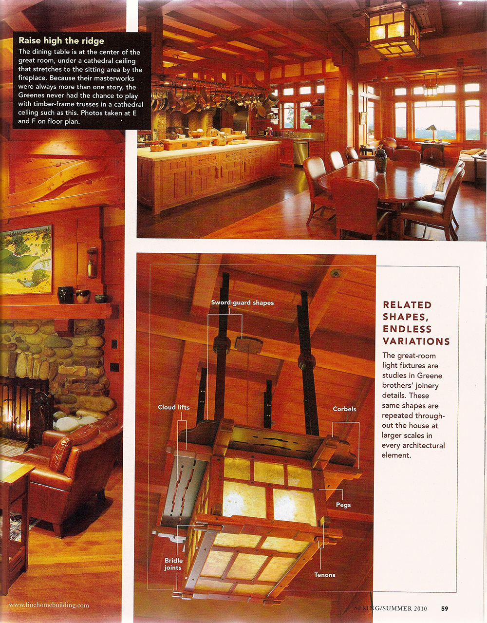 Page seven of Fine Homebuilding summer 2010, carrying Archive Designs items