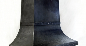 Dark Distressed Steel hood, by Archive Designs