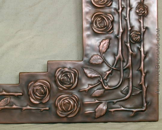 Mirror Frame with roses by Archive Designs