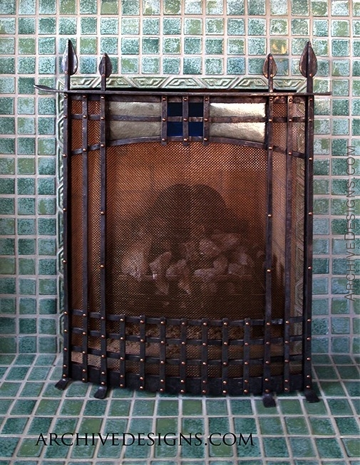 Fireplace Screen For A Music Room