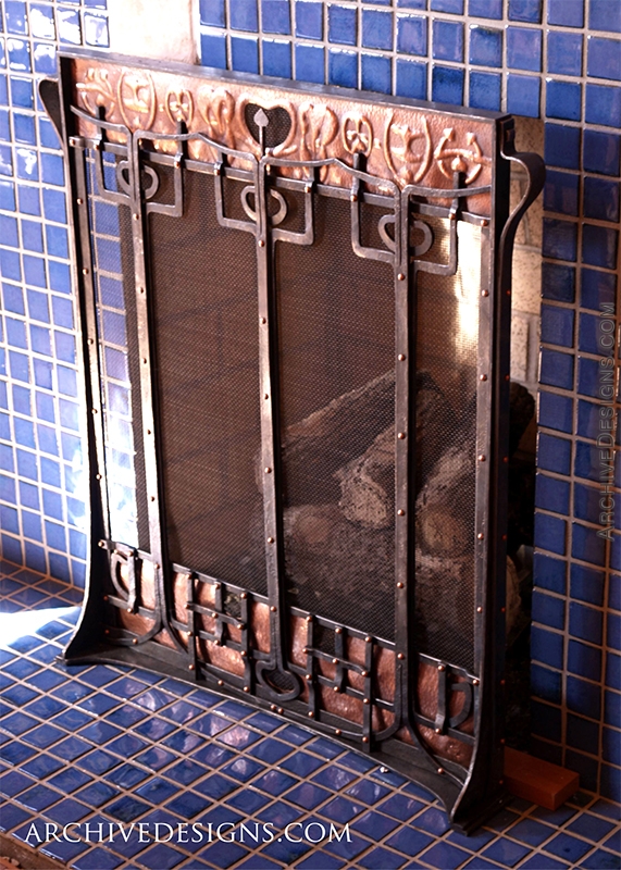 Mackintosh Inspired Fireplace Screen by Archive Designs
