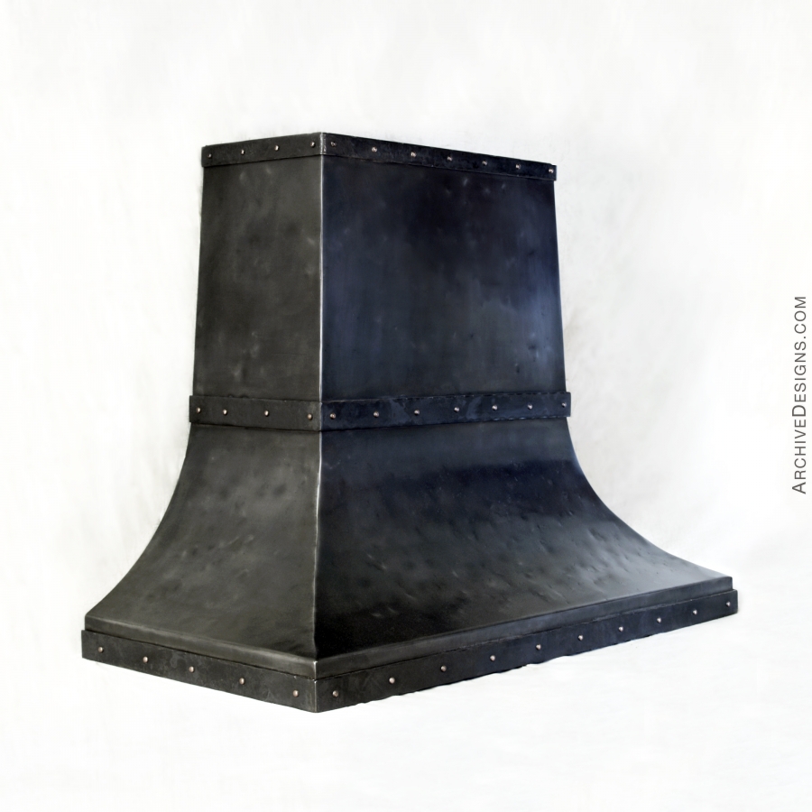 Dark Distressed Steel hood, by Archive Designs
