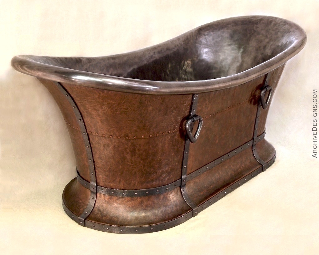 Copper & Nickel Bathtub by Archive Designs
