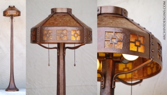 Copper & Mica Floor Lamp